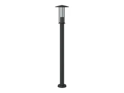 Helloshop26 Lámpara de pie de exterior 100 cm acero inoxidable negro 02_0042503 Gris