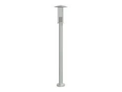 Helloshop26 Iluminación Exterior-Lámpara de pie de exterior plateada 100 cm acero inoxidable Plata 02_0042514 Gris