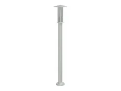 Helloshop26 Iluminación Exterior-Lámpara de pie de exterior plateada 100 cm acero inoxidable Plata 02_0042514 Gris