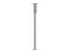 Helloshop26 Iluminación Exterior-Lámpara de pie de exterior plateada 100 cm acero inoxidable Plata 02_0042514 Gris