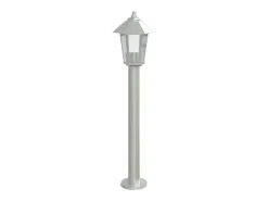 Helloshop26 Iluminación Exterior-Lámpara de pie de exterior plateada 80 cm acero inoxidable Plata 02_0042519 Gris