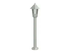 Helloshop26 Iluminación Exterior-Lámpara de pie de exterior plateada 80 cm acero inoxidable Plata 02_0042519 Gris