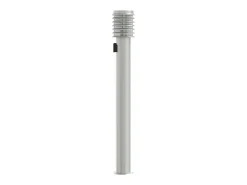 Best Helloshop26 Lámpara de pie de exterior con salida plateada 110 cm acero inoxidable Plata 02_0042532 Gris