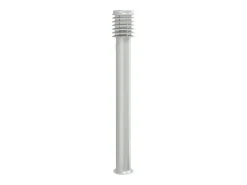 Best Helloshop26 Lámpara de pie de exterior con salida plateada 110 cm acero inoxidable Plata 02_0042532 Gris