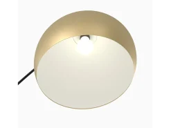 Rendez-Vous Déco Lámpara De Pie-Lámpara de pie de metal de color latón - Dinard Negro / Dorado