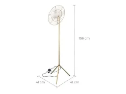 Rendez-Vous Déco Lámpara De Pie-Lámpara de pie de metal 156 cm - Bandia Dorado
