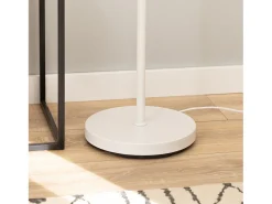 Ledkia Lámpara de Pie de Metal Wifi con Regulador Silinda Blanco Multicolor Outlet