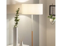 Ledkia Lámpara de Pie de Metal Wifi con Regulador Silinda Blanco Multicolor Outlet