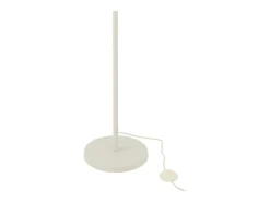 Clearance J-Line Lámpara de pie de metal y ratán blanco y natural 61x61x154 cm Beige