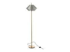 J-Line Lámpara de pie de vidrio 154x36x36 cm Dorado