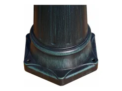 Helloshop26 Lámpara de pie doble para exterior verde 215 cm luminaria decorativa 2402082 Negro