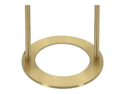 Online Lámpara de pie GLAMY ARC Ø 28X168 en metal dorado con pantalla de vidrio blanco Blanco / Dorado