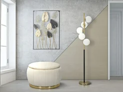 Hot Lámpara de pie Glamy Dark Cm Ø30X160 Blanco