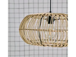 Sale Sweeek Lámpara de pie interior de ratán natural h 170cm natural Marru00f3n
