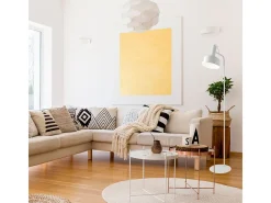 Lámpara De Pie-Lámpara de pie Leana Lumit 60W metal Ø19x136 cm Blanco