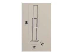 Lámpara De Pie-Lámpara de pie LED Cross 6599 N CT PERENZ Negro