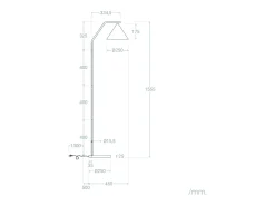 Ledkia Lámpara de Pie LED 8W Metal Elise Negro Outlet