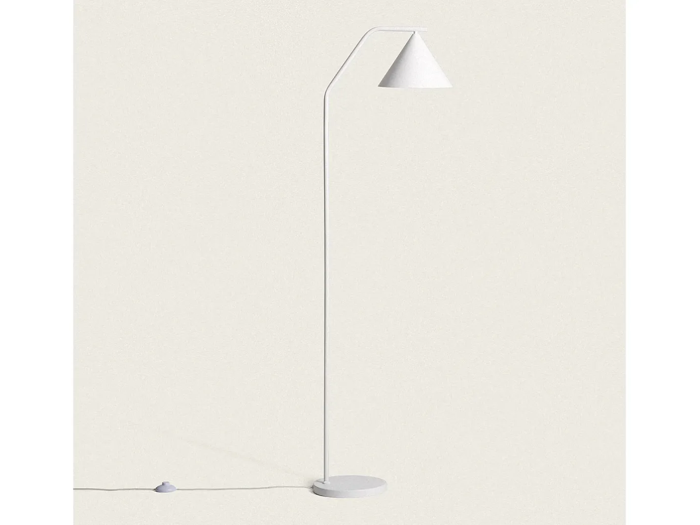 Ledkia Lámpara De Pie-Lámpara de Pie LED 8W Metal Elise Blanco