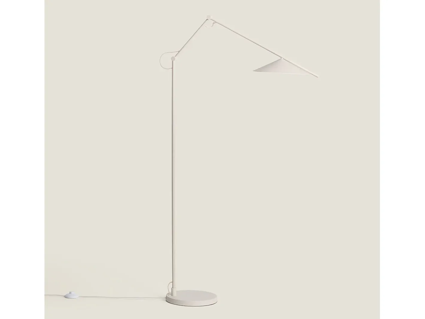 New Ledkia Lámpara de Pie LED 8W Metal Evian Beige