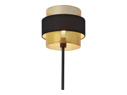 Helloshop26 Lámpara de pie luminaria 160 x 30 cm negra y dorada lux.pro 03_0007253 Negro Sale