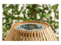Best ebuy24 Lámpara de pie Mabis LED para exterior 40x150x40cm marrón. Beige