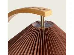 Ledkia Lámpara De Pie-Lámpara de Pie Madera Luanda Marrón oscuro Marru00f3n