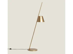 Ledkia Lámpara De Pie-Lámpara de Pie Metal Bardney Dorado