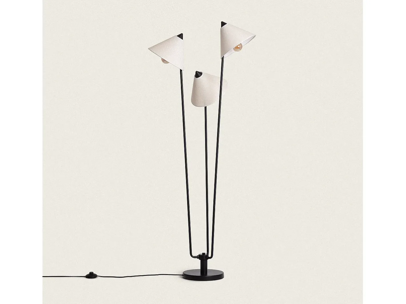 Ledkia Lámpara de Pie Metal Bells Blanco Multicolor Outlet
