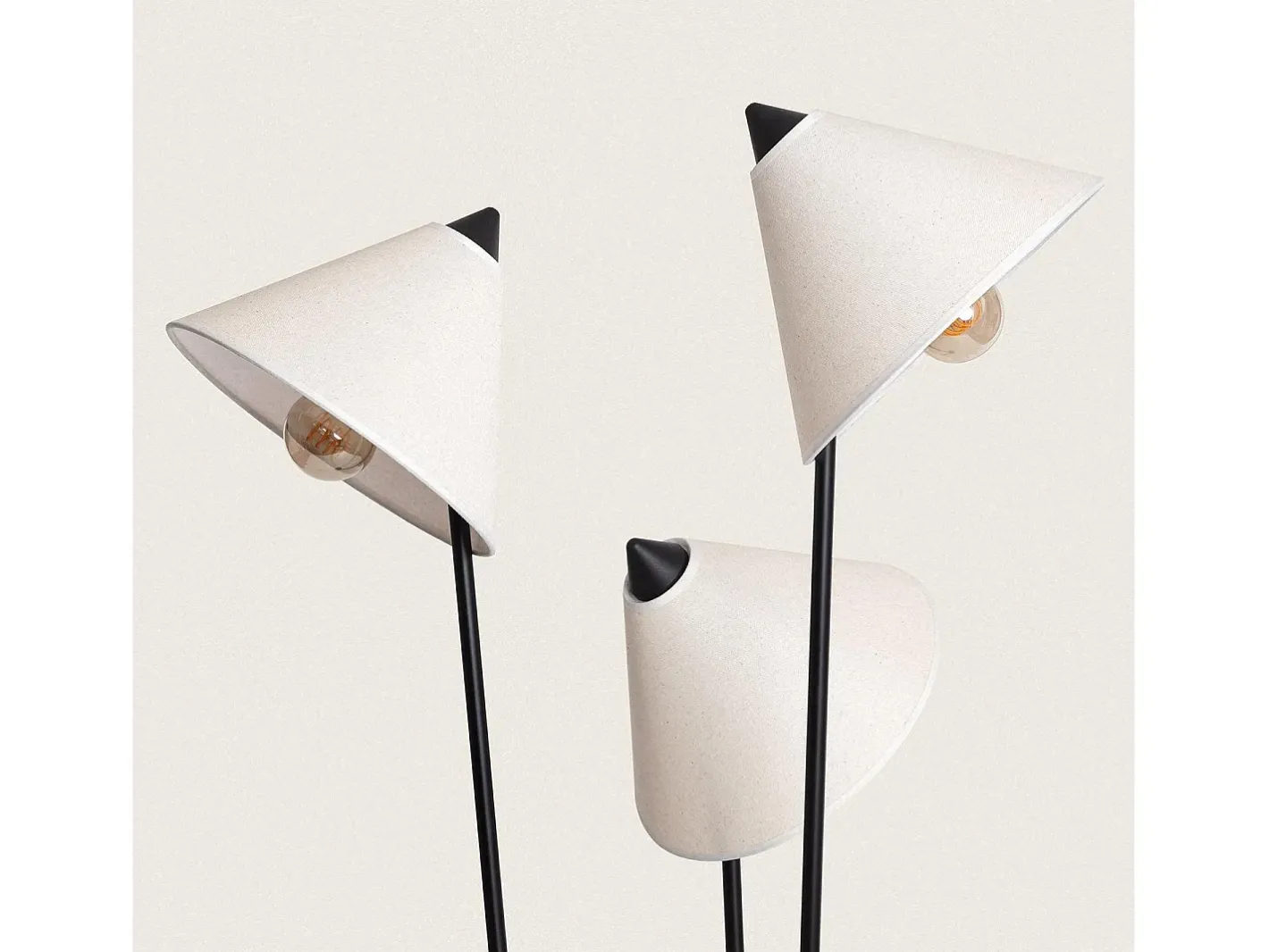 Ledkia Lámpara de Pie Metal Bells Blanco Multicolor Outlet