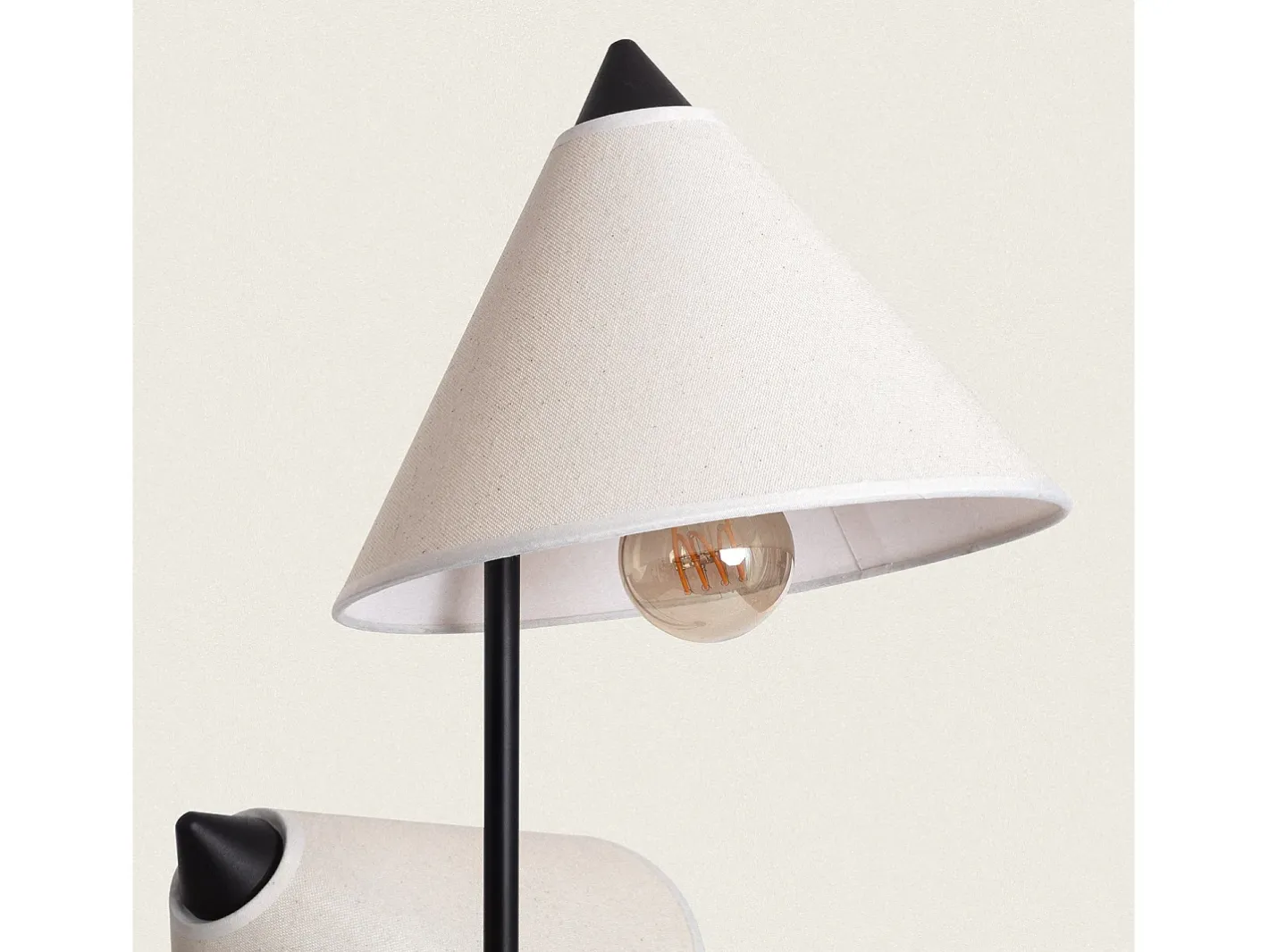Ledkia Lámpara de Pie Metal Bells Blanco Multicolor Outlet
