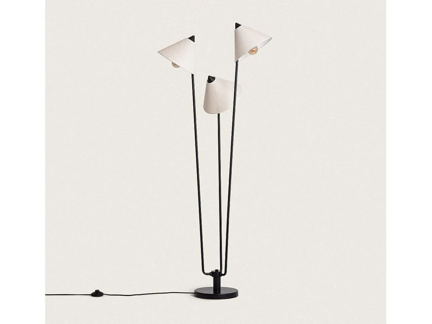 Ledkia Lámpara de Pie Metal Bells Blanco Multicolor Outlet