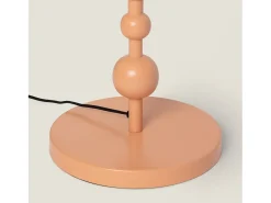 Ledkia Lámpara De Pie-Lámpara de Pie Metal Zunga Melocotón Naranja claro