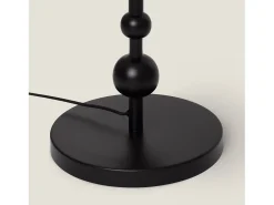 Ledkia Lámpara De Pie-Lámpara de Pie Metal Zunga Negro