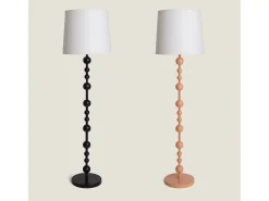 Ledkia Lámpara De Pie-Lámpara de Pie Metal Zunga Negro