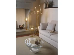 Online Lámpara de pie Minerva Ø38x166 cm en hierro estilo reticulado Diseño moderno con interruptor de pie Conexión E27 Made in Italy Negro