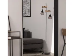Ledkia Lámpara de Pie Monah Negro Multicolor