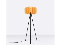 Hot Sollux Lighting Lámpara de pie Mula moderno de fieltro/acero - 1 fuentes luminosas - L.45 x A.134 cm - /negro Amarillo