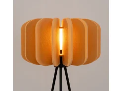 Hot Sollux Lighting Lámpara de pie Mula moderno de fieltro/acero - 1 fuentes luminosas - L.45 x A.134 cm - /negro Amarillo