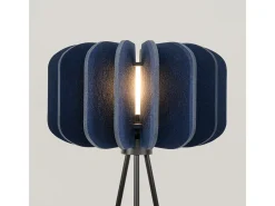 Sollux Lighting Lámpara De Pie-Lámpara de pie Mula moderno de fieltro/acero - 1 fuentes luminosas - L.45 x A.134 cm - marino/negro Azul
