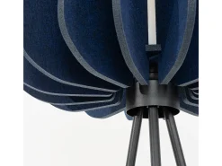 Sollux Lighting Lámpara De Pie-Lámpara de pie Mula moderno de fieltro/acero - 1 fuentes luminosas - L.45 x A.134 cm - marino/negro Azul