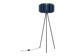 Sollux Lighting Lámpara De Pie-Lámpara de pie Mula moderno de fieltro/acero - 1 fuentes luminosas - L.45 x A.134 cm - marino/negro Azul