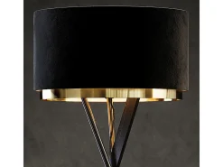 Vicco Lámpara De Pie-Lámpara de pie 50x50x154 goldamo Negro