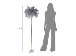 Lámpara de pie Palm Cm Ø55X160 Gris Clearance