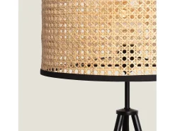 Ledkia Lámpara De Pie-Lámpara de Pie Ratán Huela Natural Multicolor