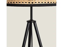 Ledkia Lámpara De Pie-Lámpara de Pie Ratán Huela Natural Multicolor