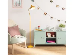 Ledkia Lámpara De Pie-Lámpara de Pie Sahani Mostaza Multicolor