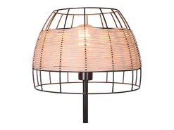 Lámpara de pie Sotero Lumit 60W mimbre marrón/natural Ø32x156 cm Color natural claro Online
