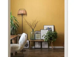Lámpara de pie Sotero Lumit 60W mimbre marrón/natural Ø32x156 cm Color natural claro Online