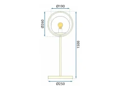 Lámpara De Pie Toolight App927-1F Gold Dorado