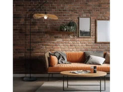 Hot Lámpara De Pie Toolight App1829-1F Brown Marru00f3n